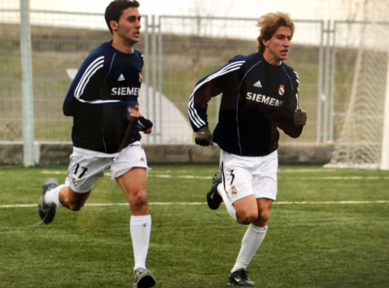 Arbeloa manda ánimos a Filipe Luis con una foto del lateral en su etapa como canterano del Real Madrid Arbeloa manda ánimos a Filipe Luis con una foto del lateral en su etapa como canterano del Real Madrid