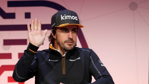 Fernando Alonso, en un acto