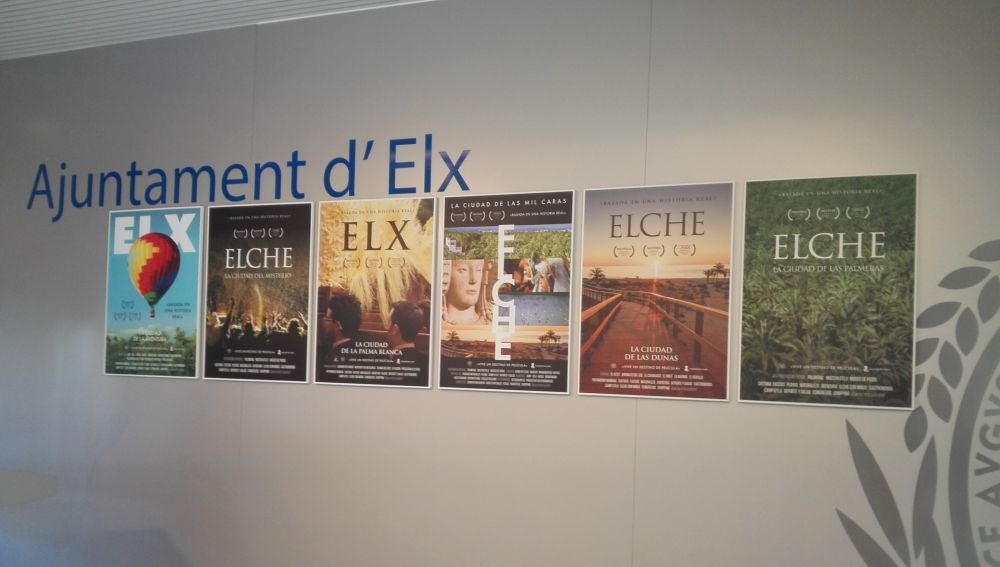 Carteles de la campaña de promoción de Elche en 2018