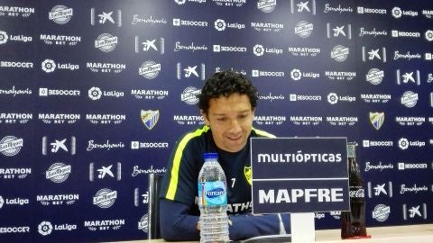 Manuel Iturra, jugador del M&aacute;laga