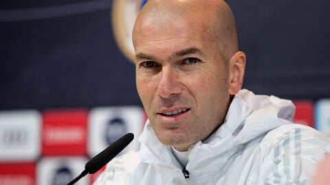 Zinedine Zidane, en rueda de prensa