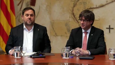 Oriol Junqueras y Carles Puigdemont