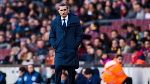 Ernesto Valverde, entrenador del Barcelona
