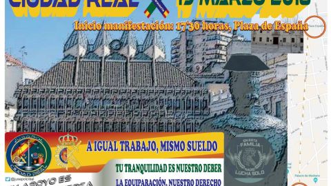 La manifestaci&oacute;n comenzar&aacute; a las 17:30 horas en la Plaza de Espa&ntilde;a