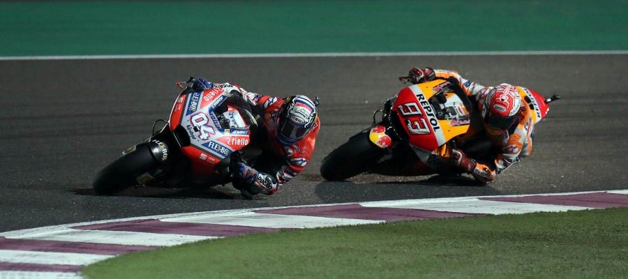 Dovizioso y Marc Márquez Dovizioso y Marc Márquez