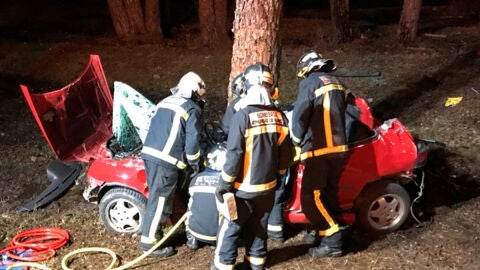 Imagen del accidente en Rascafr&iacute;a