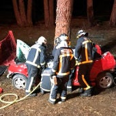 Imagen del accidente en Rascafría