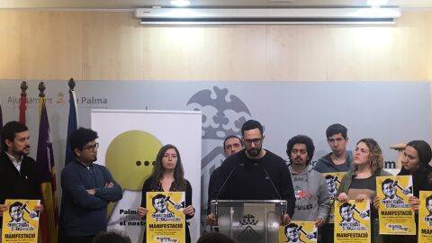 Valtonyc en el Ayuntamiento de Palma
