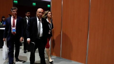 El ministro de Finanzas de Brasil, Henrique de Campos Meirelles