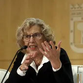 La alcaldesa de Madrid, Manuela Carmena La alcaldesa de Madrid, Manuela Carmena