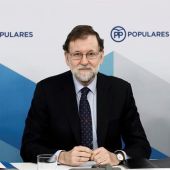 Rajoy, Cospedal y Martínez Maillo en el Comité Ejecutivo Nacional del PP