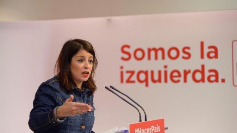 La vicesecretaria general del PSOE, Adriana Lastra