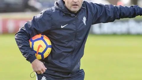 Rubén Baraja, entrenador del Sporting de Gijón Rubén Baraja, entrenador del Sporting de Gijón