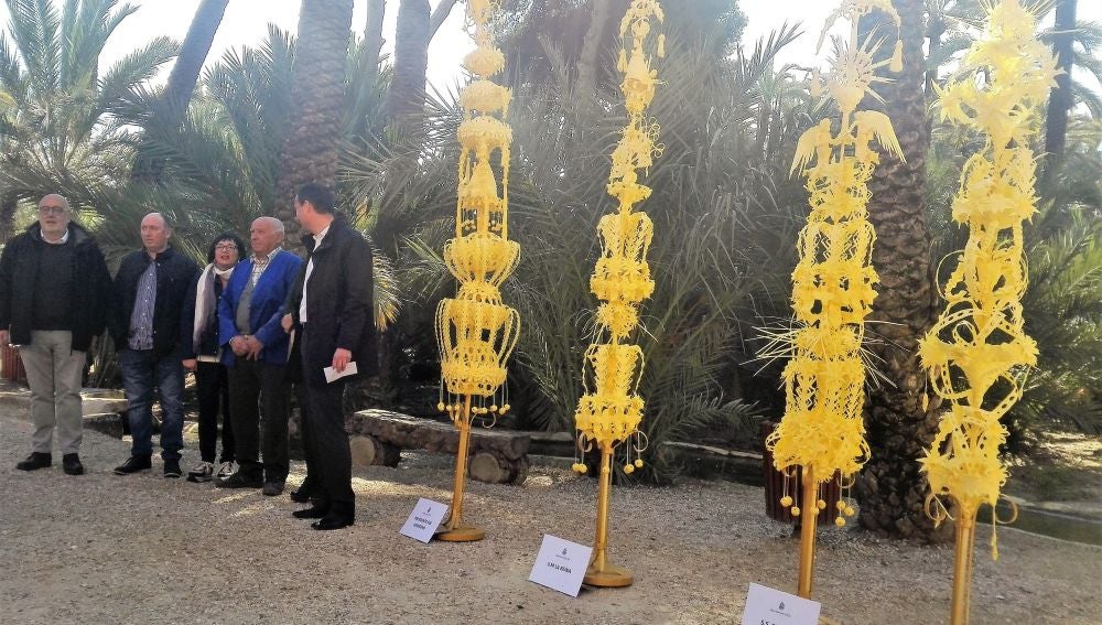 Palmas Blancas de Domingo de Ramos que el Ayuntamiento de Elche regala a autoridades