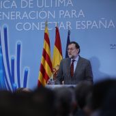 El presidente del Gobierno, Mariano Rajoy, en Teruel