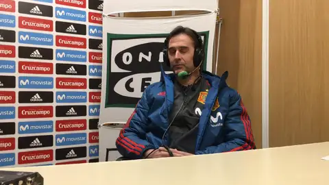 Julen Lopetegui: "Llamé a Morata antes de la convocatoria" Julen Lopetegui: "Llamé a Morata antes de la convocatoria"