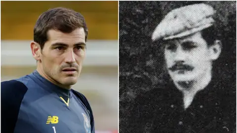 Iker Casillas y el suizo Hans Heinrich Suter Iker Casillas y el suizo Hans Heinrich Suter