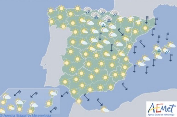 El Tiempo para las próximas horas El Tiempo para las próximas horas
