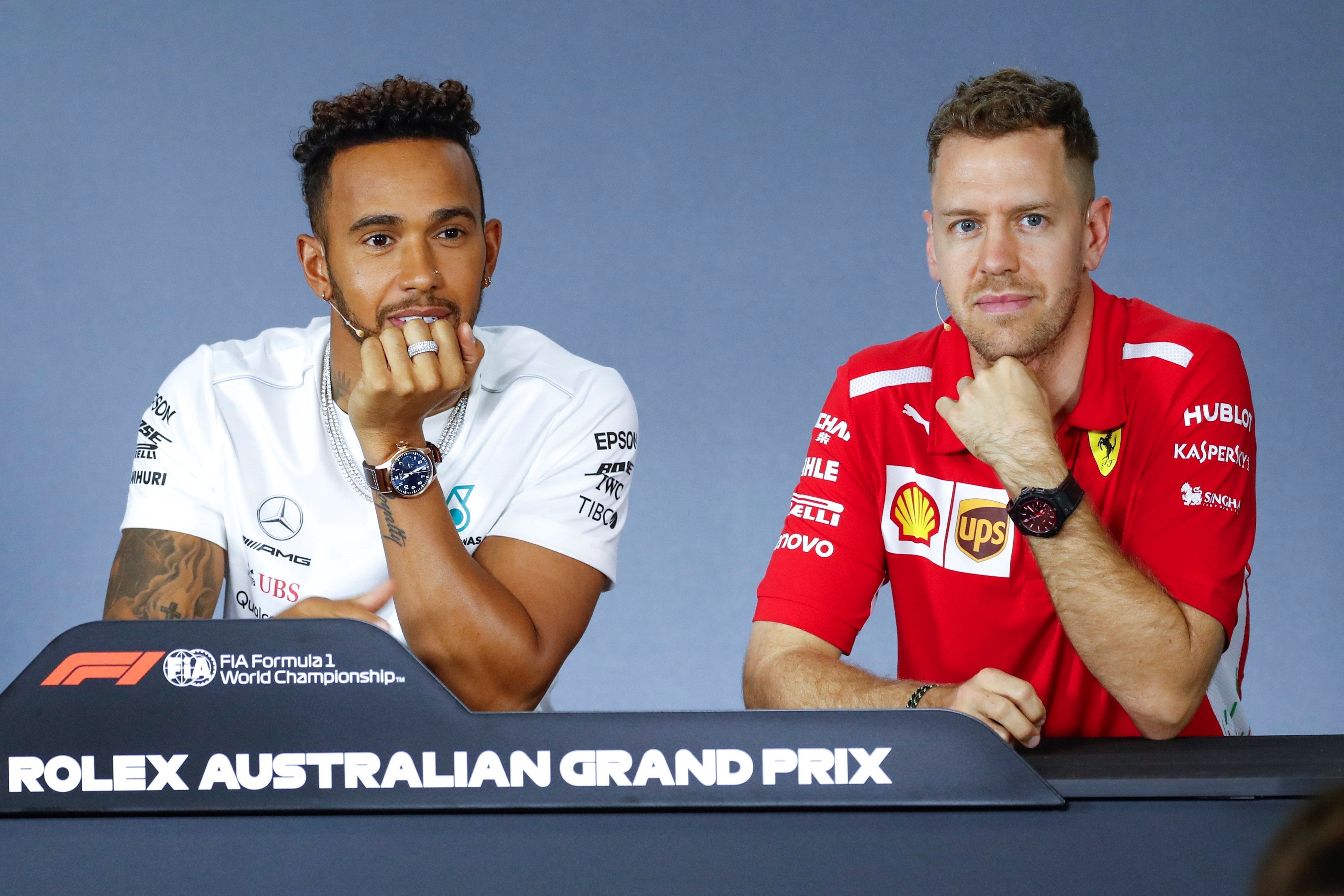 Pique entre Hamilton y Vettel por las redes sociales Pique entre Hamilton y Vettel por las redes sociales