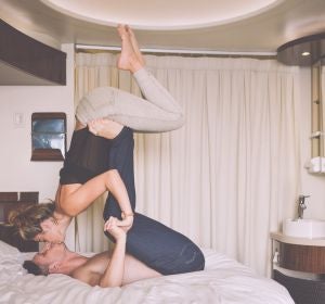 Aunque también puedes hacer ejercicio en la previa, como esta pareja. Aunque también puedes hacer ejercicio en la previa, como esta pareja.