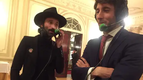 Esteban Granero con Leiva en la V Cena Pirata. Esteban Granero con Leiva en la V Cena Pirata.