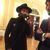 Esteban Granero con Leiva en la V Cena Pirata. Esteban Granero con Leiva en la V Cena Pirata.