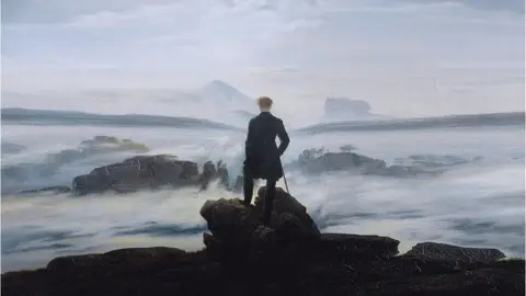 “El Caminante sobre un mar de nubes”, de Friedrich, recoge perfectamente la tesis científica “El Caminante sobre un mar de nubes”, de Friedrich, recoge perfectamente la tesis científica