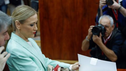 La presidenta de la Comunidad de Madrid, Cristina Cifuentes