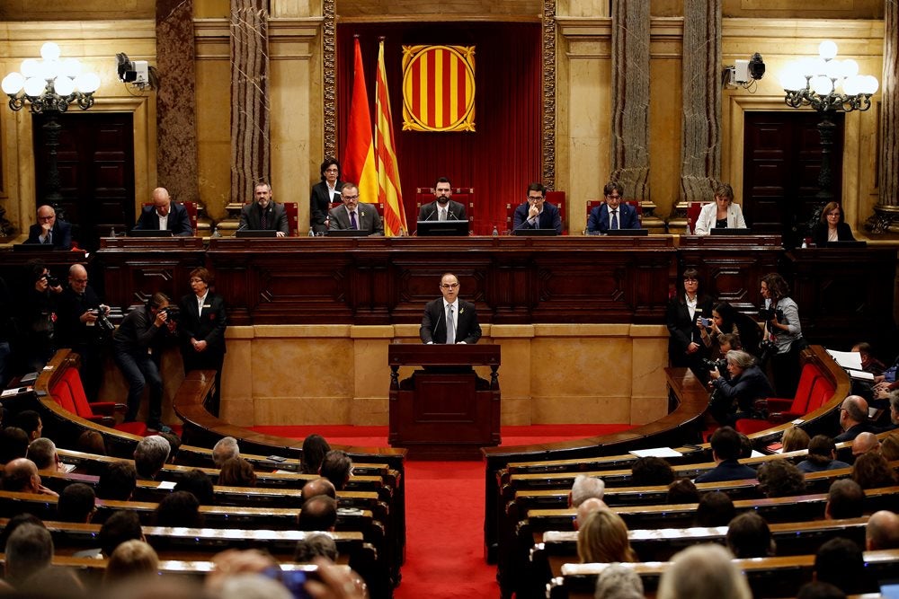 Las preguntas de Amón: "¿Me podías decir si ha terminado ya el discurso de Jordi Turull?" Las preguntas de Amón: "¿Me podías decir si ha terminado ya el discurso de Jordi Turull?"