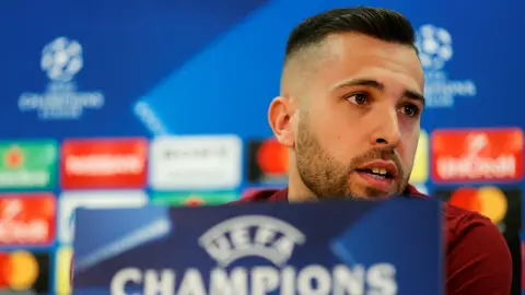 Jordi Alba, en rueda de prensa Jordi Alba, en rueda de prensa