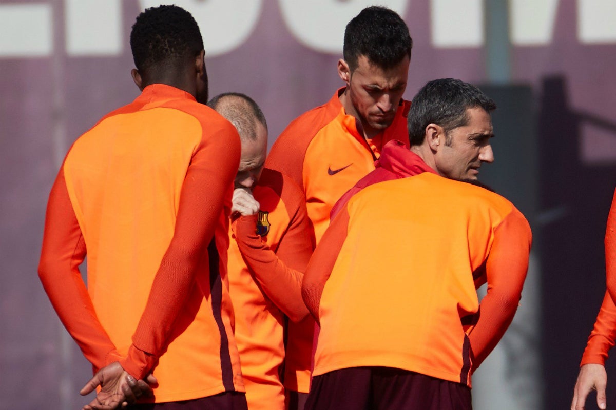 Sergio Busquets se entrena con normalidad y apunta a la Roma Sergio Busquets se entrena con normalidad y apunta a la Roma
