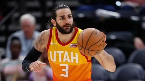 Ricky Rubio, durante el partido ante los Lakers Ricky Rubio, durante el partido ante los Lakers