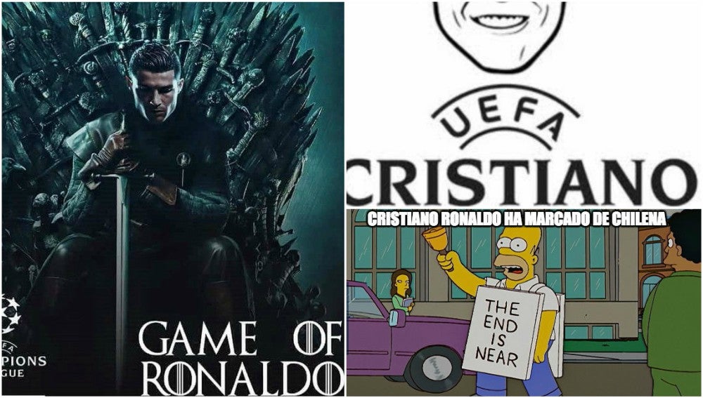 Cristiano y su golazo de chilena, protagonistas de los mejores 'memes' del Juve-Madrid de Champions Cristiano y su golazo de chilena, protagonistas de los mejores 'memes' del Juve-Madrid de Champions
