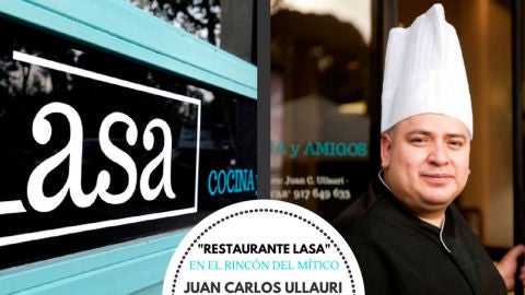 El chef del restaurante Lasa, Juan Carlos Ullauri, en el rinc&oacute;n del m&iacute;tico Lorenzo D&iacute;az