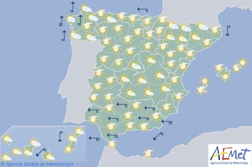 Este jueves, cielo despejado y temperaturas en ascenso en todo el país Este jueves, cielo despejado y temperaturas en ascenso en todo el país