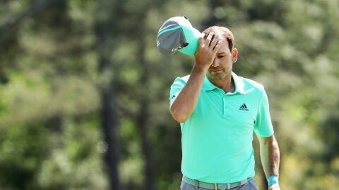 Sergio Garc&iacute;a, en la primera ronda del Masters de Augusta