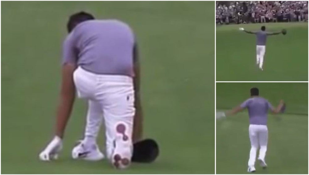 Un golfista se disloca el tobillo celebrando un hoyo en uno... ¡y se lo coloca él mismo! Un golfista se disloca el tobillo celebrando un hoyo en uno... ¡y se lo coloca él mismo!