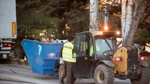 Vista de la planta de reciclaje de basuras de Alhendín donde se encontró el cadáver Vista de la planta de reciclaje de basuras de Alhendín donde se encontró el cadáver