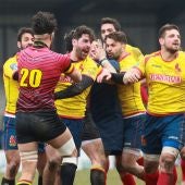 Momento del España - Bélgica de rugby