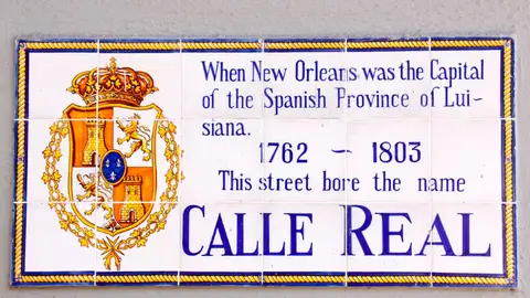 Calle Real en Nueva Orleans Calle Real en Nueva Orleans