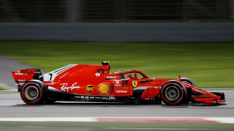 Raikkonen, rodando en el circuito de Bar&eacute;in