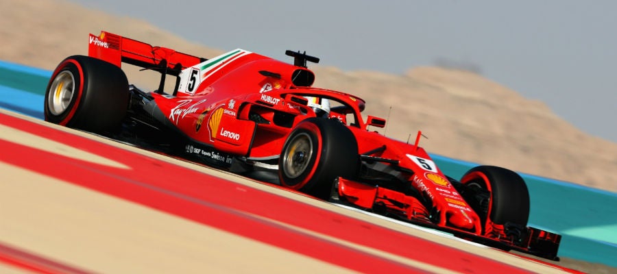 Sebastian Vettel, en Baréin Sebastian Vettel, en Baréin