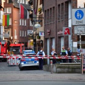 La policía ha acordonado la zona del atropello múltiple en Münster