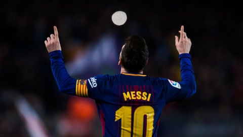 Messi celebra un gol