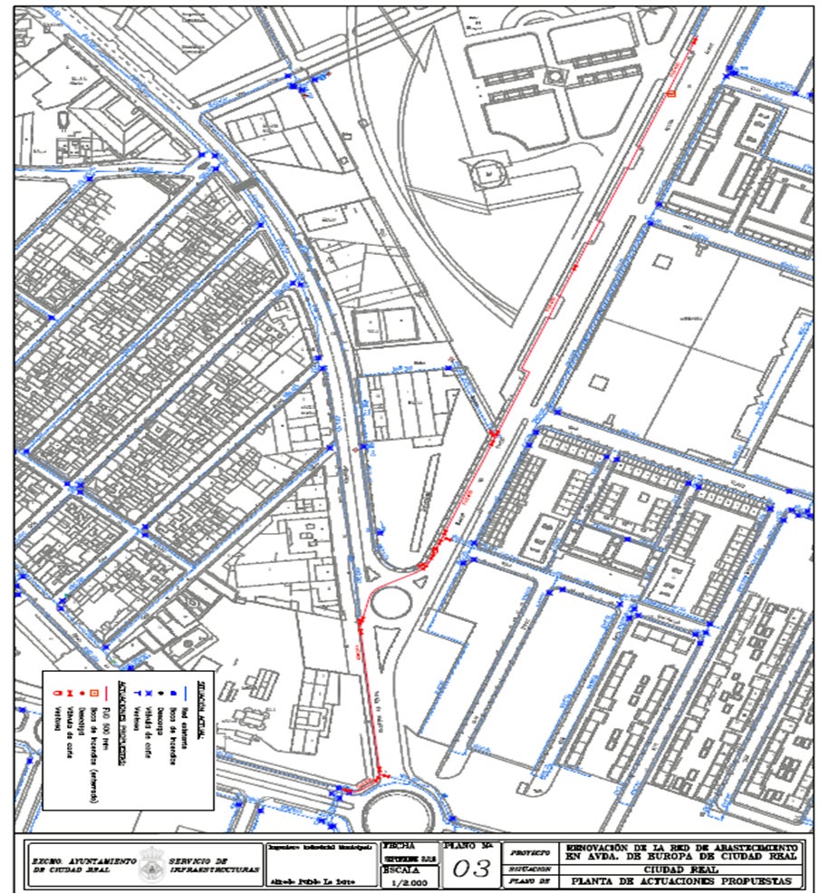 El lunes comienzan las obras de renovación de la red de abastecimiento en la Avenida de Europa El lunes comienzan las obras de renovación de la red de abastecimiento en la Avenida de Europa