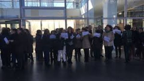 Anterior concentraci&oacute;n de los funcionarios de justicia de Ciudad Real