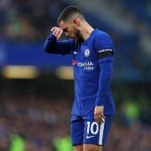 Hazard se lamenta tras la derrota del Chelsea