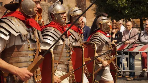 Recreación de soldados romanos Recreación de soldados romanos