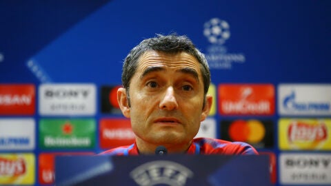 Ernesto Valverde, en rueda de prensa