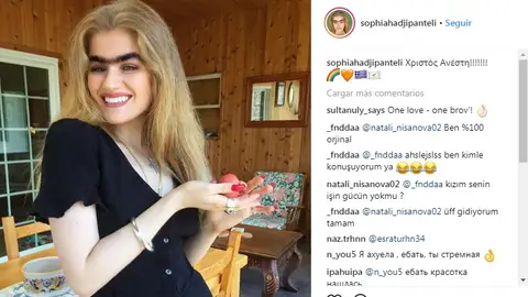 Sophia en una imagen de Instagram Sophia en una imagen de Instagram